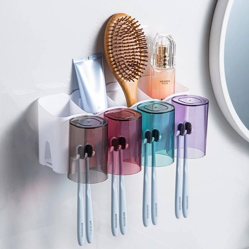 【新疆包邮乌市直发】免打孔牙刷置物架牙刷架置物架卫生间牙刷架