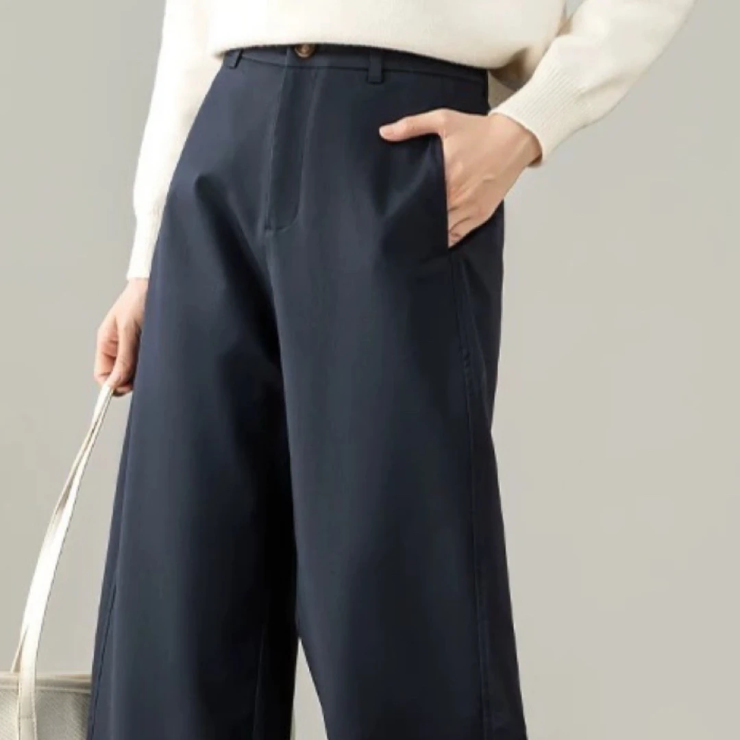 2024  秋 时尚休闲后松紧腰窄版休闲裤