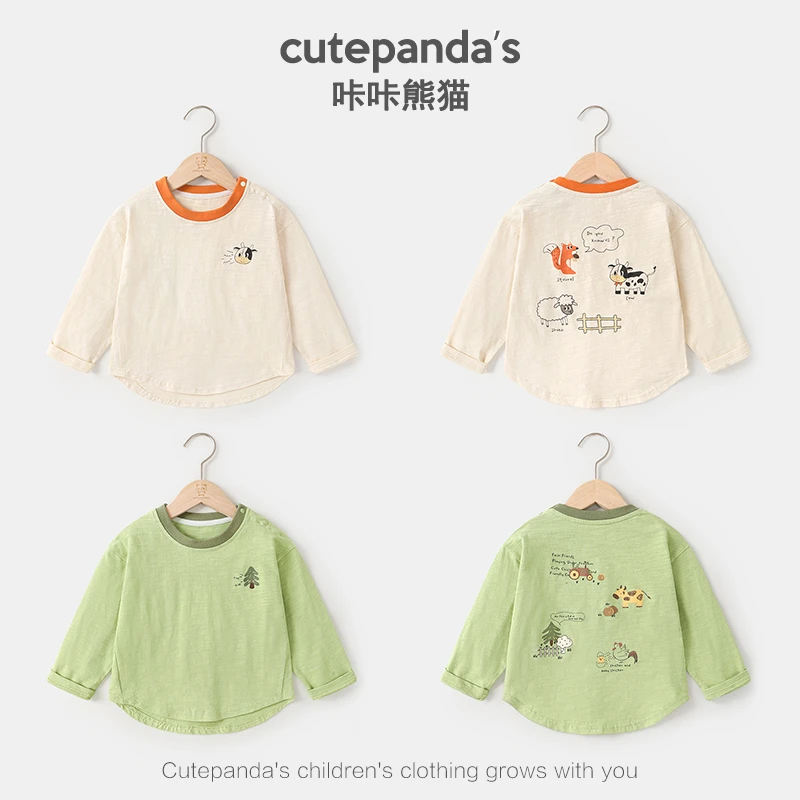 打底衫上衣春秋婴儿童装小童打底衫宝宝外出打底衫上衣春秋