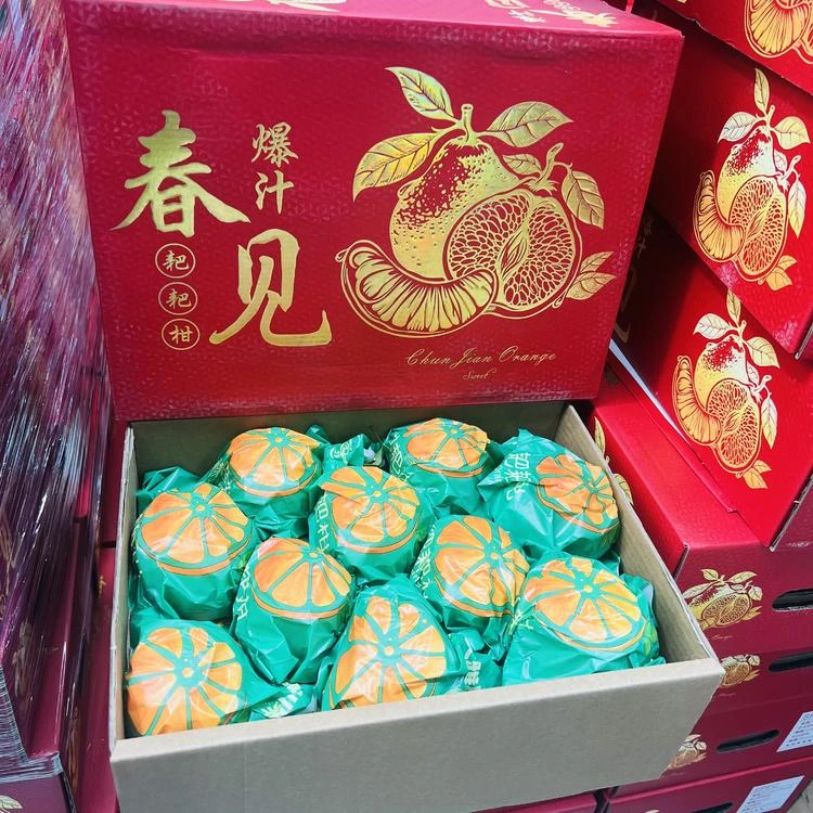 【礼盒装】大红箱 耙耙柑带礼袋 整箱带箱9.8斤左右