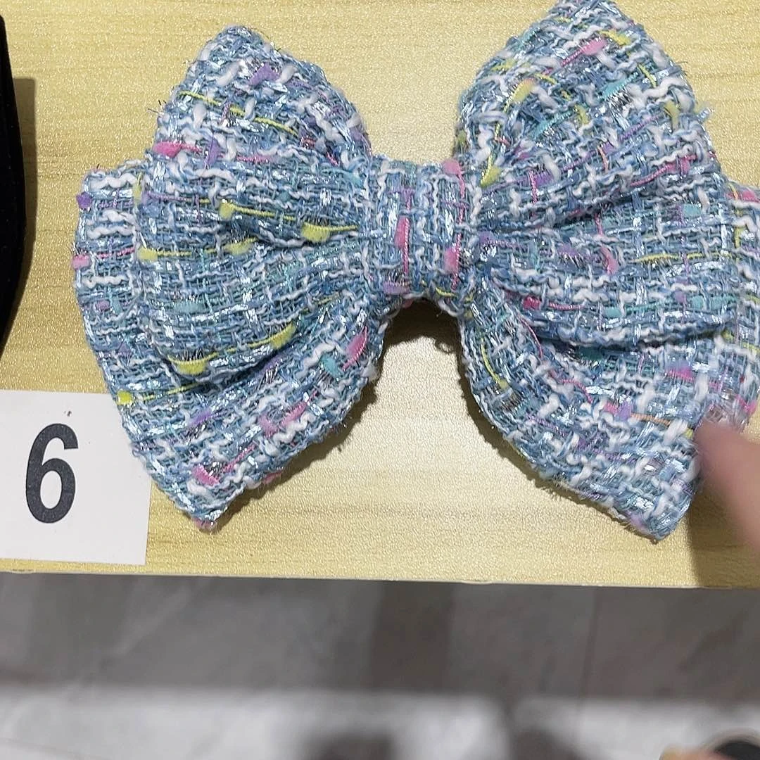 皮质铁合金蝴蝶结发夹