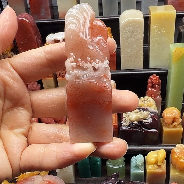 寿山石印石寿山石手工雕刻