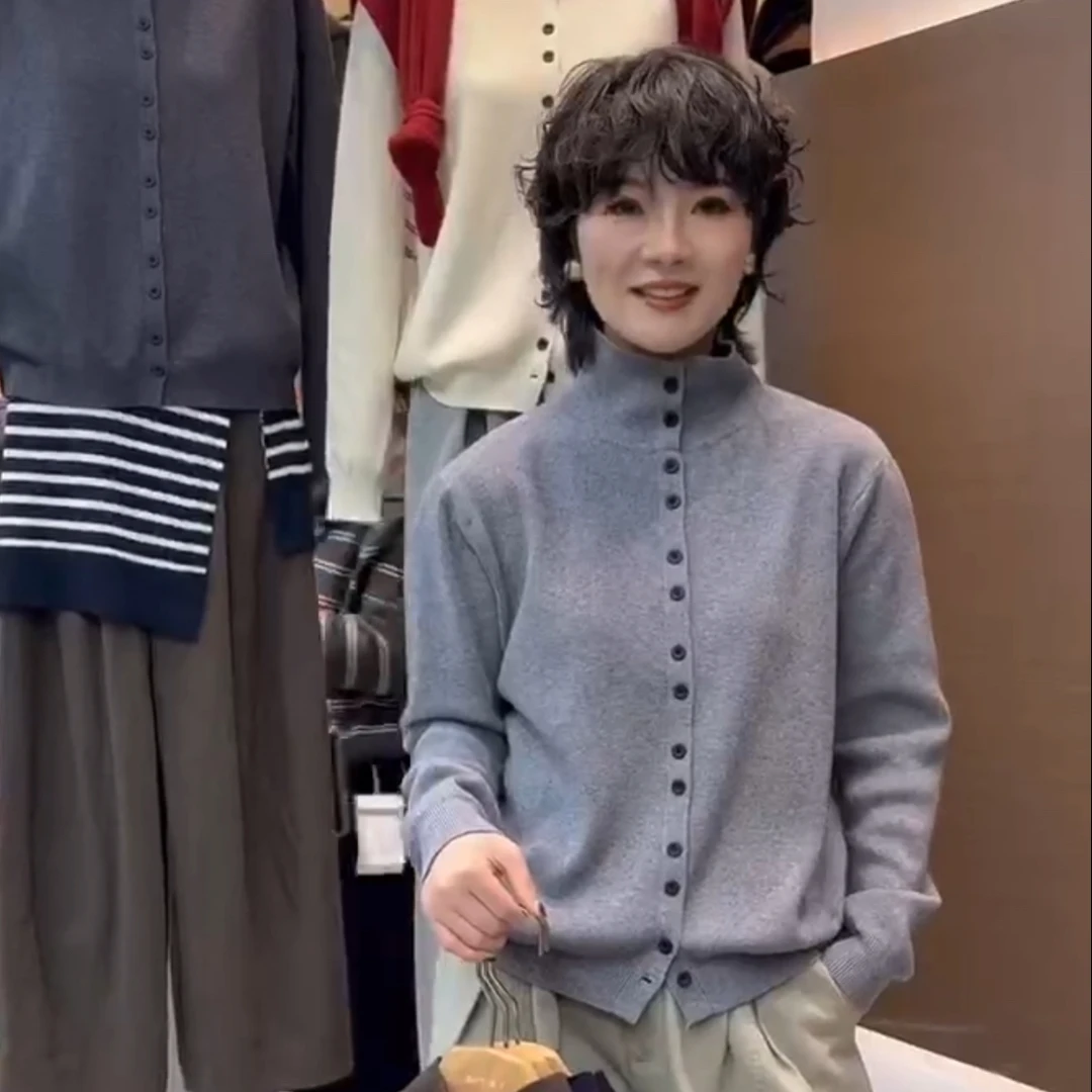 美时美客时尚网红百搭女士气质黑色秋冬外套