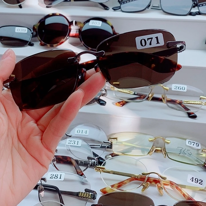 分体款天然水晶石头镜