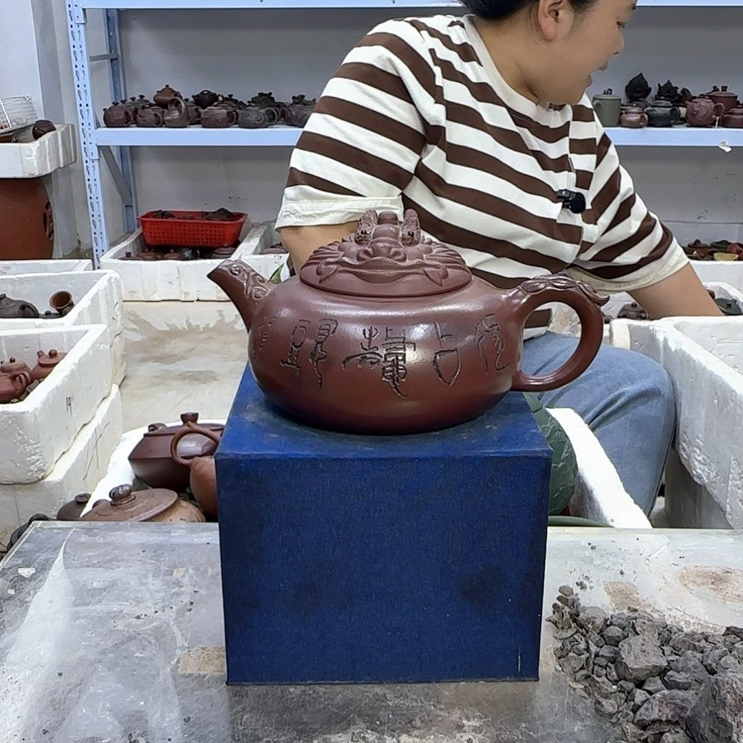 茶壶紫砂宜兴紫砂壶瑕疵处理