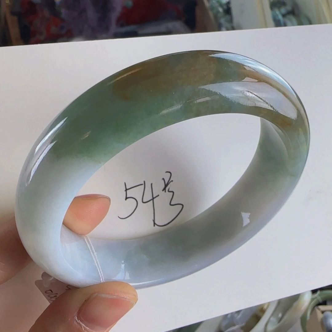翡翠手镯未镶嵌老坑58.4圈