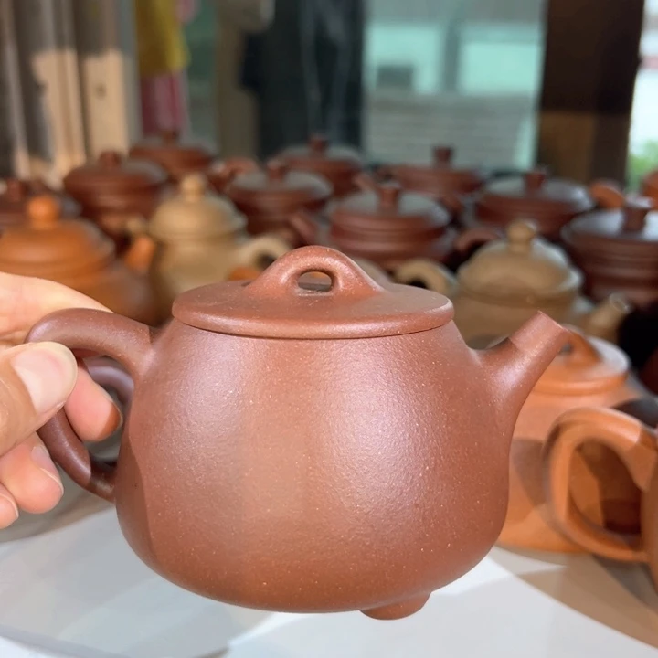 茶壶紫砂紫泥高瓢250c c