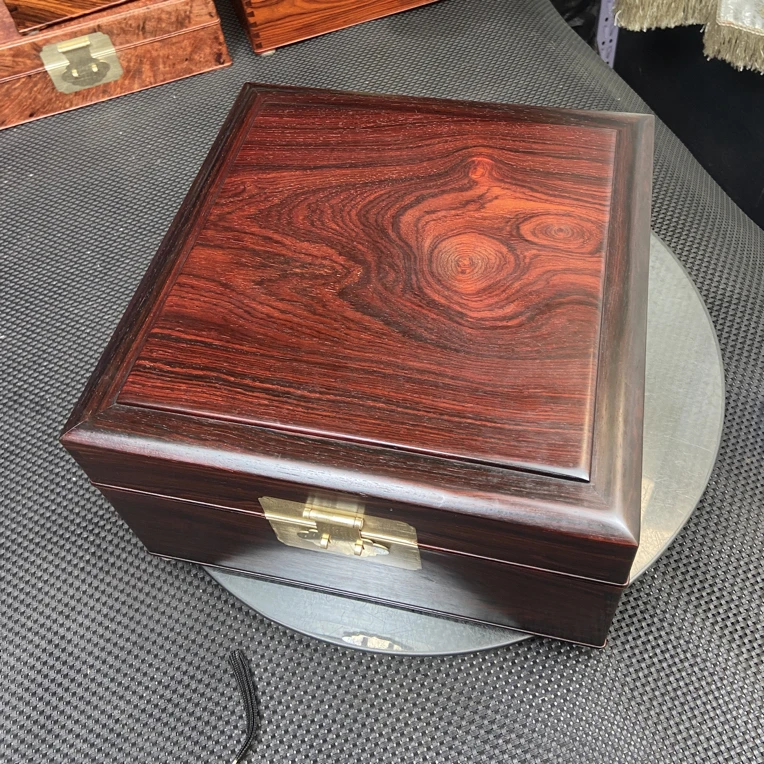 墨西哥微凹黄檀木收纳箱盒，京作榫卯工艺，北方做工30/30/17