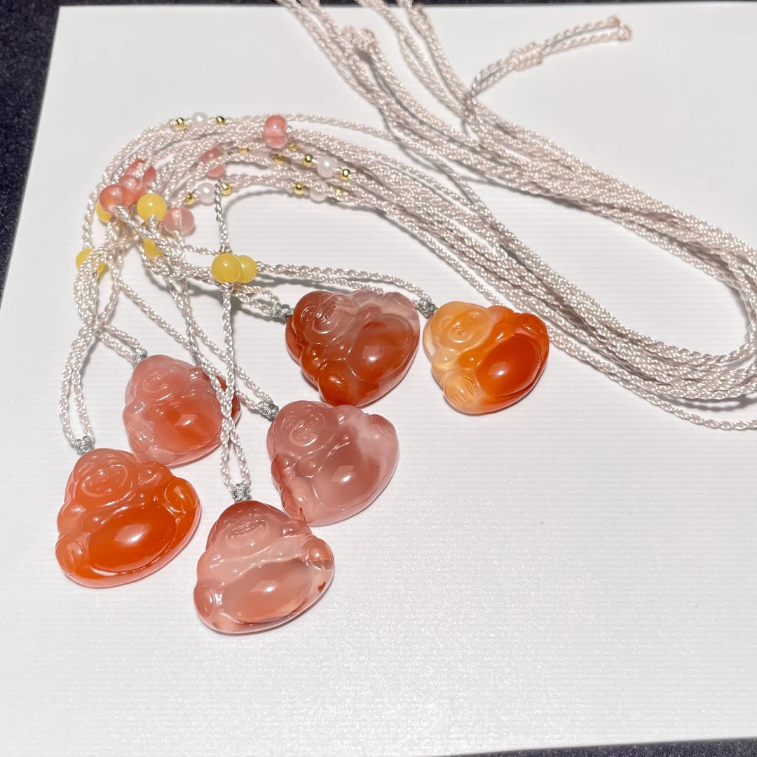 南红佛公吊坠带编绳  KT24102136多样性发其一