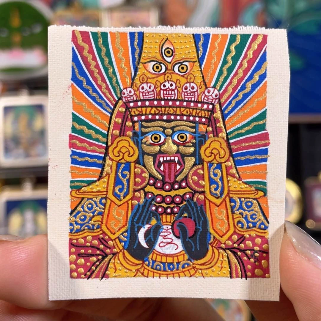 扎基拉姆纯手绘唐卡