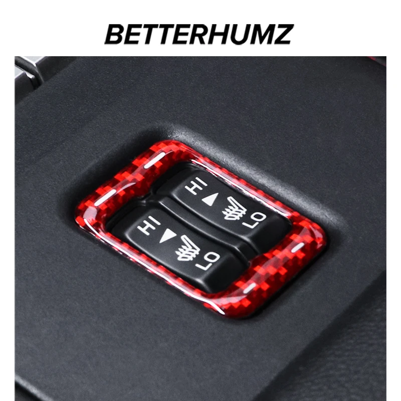 适用斯巴鲁 新款BRZ 丰田86改装碳纤维内饰座椅加热按键开关贴片