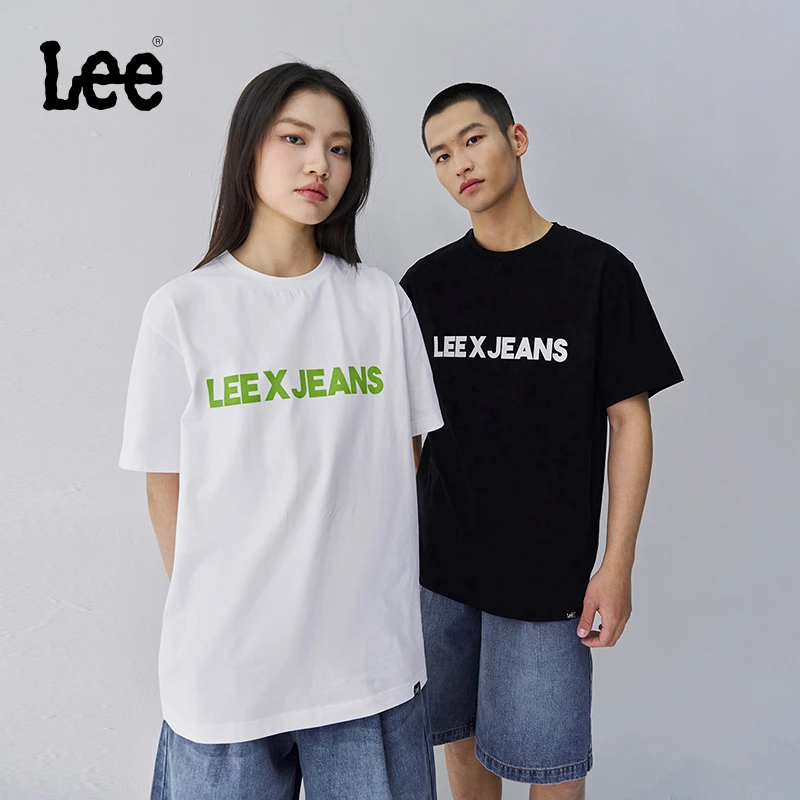 百搭T恤【字母印花圆领短袖】夏日新款凉感男女同款休闲纯色