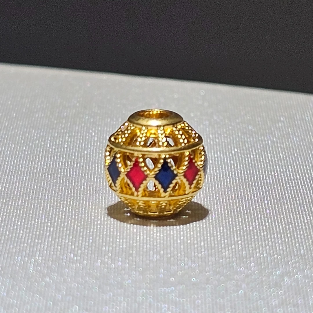 明牌珠宝楼哥甄选 足金999 珐琅珠 多样性发货