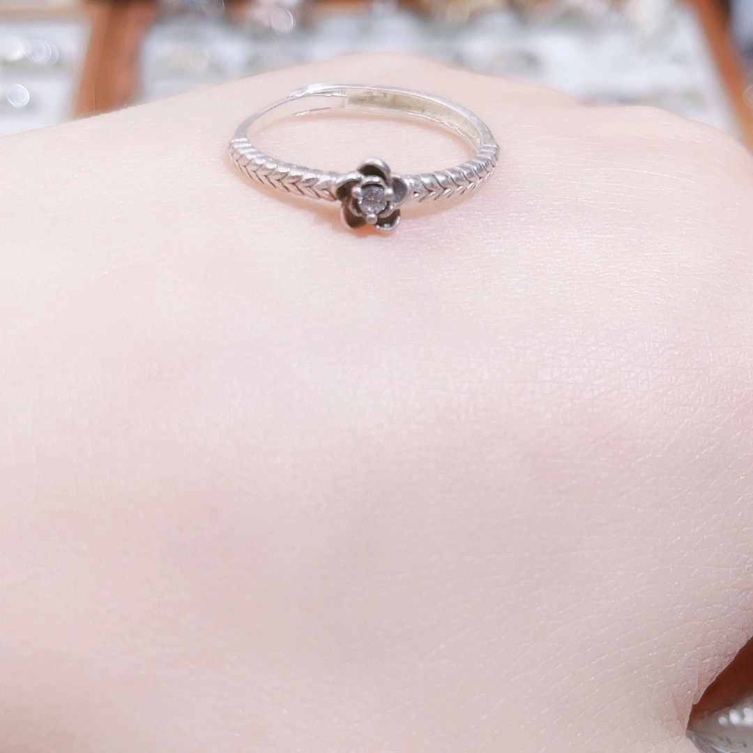 足银看看麦穗戒指