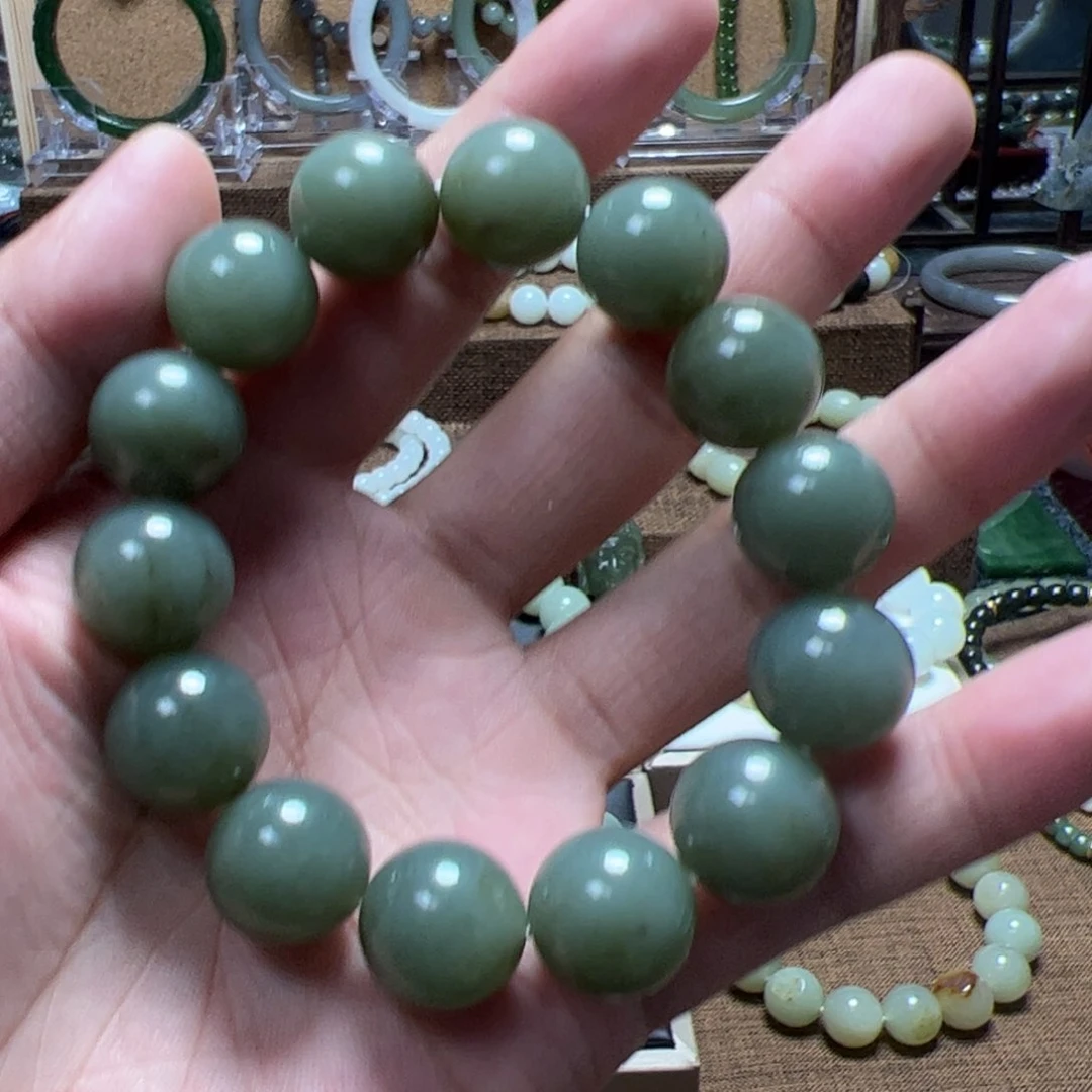 手链未镶嵌和田玉（糖玉）