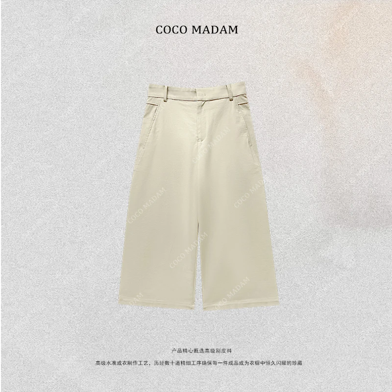 NIUNIU ·T-757 夏季时尚直筒休闲裤宽松八分裤