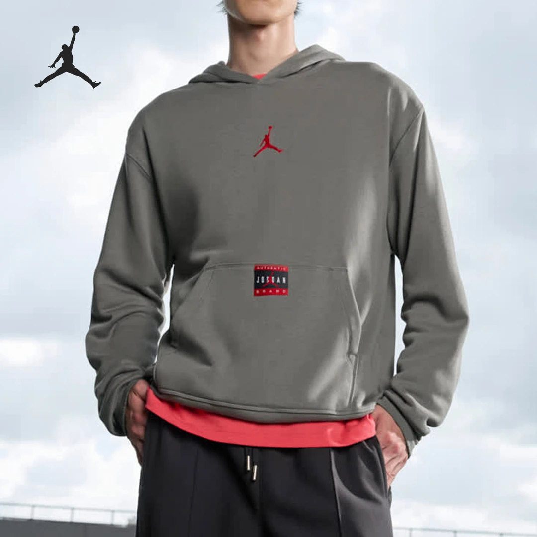 Nike/耐克正品JORDAN男士连帽加绒宽松套头卫衣HV5046-029