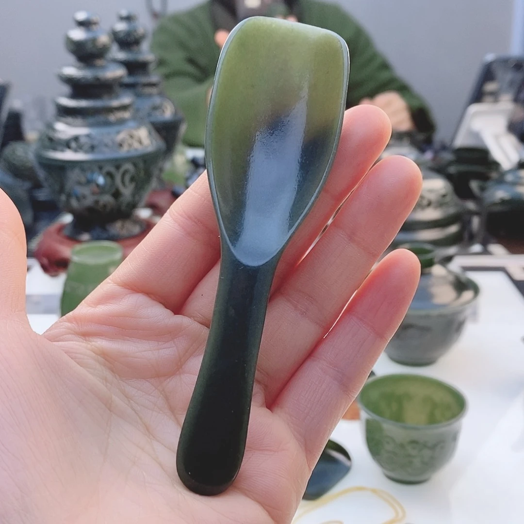 和田玉（青玉）把件未镶嵌