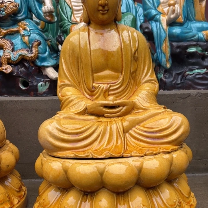 ｛***｝陶土陶瓷大日如来高度42厘米