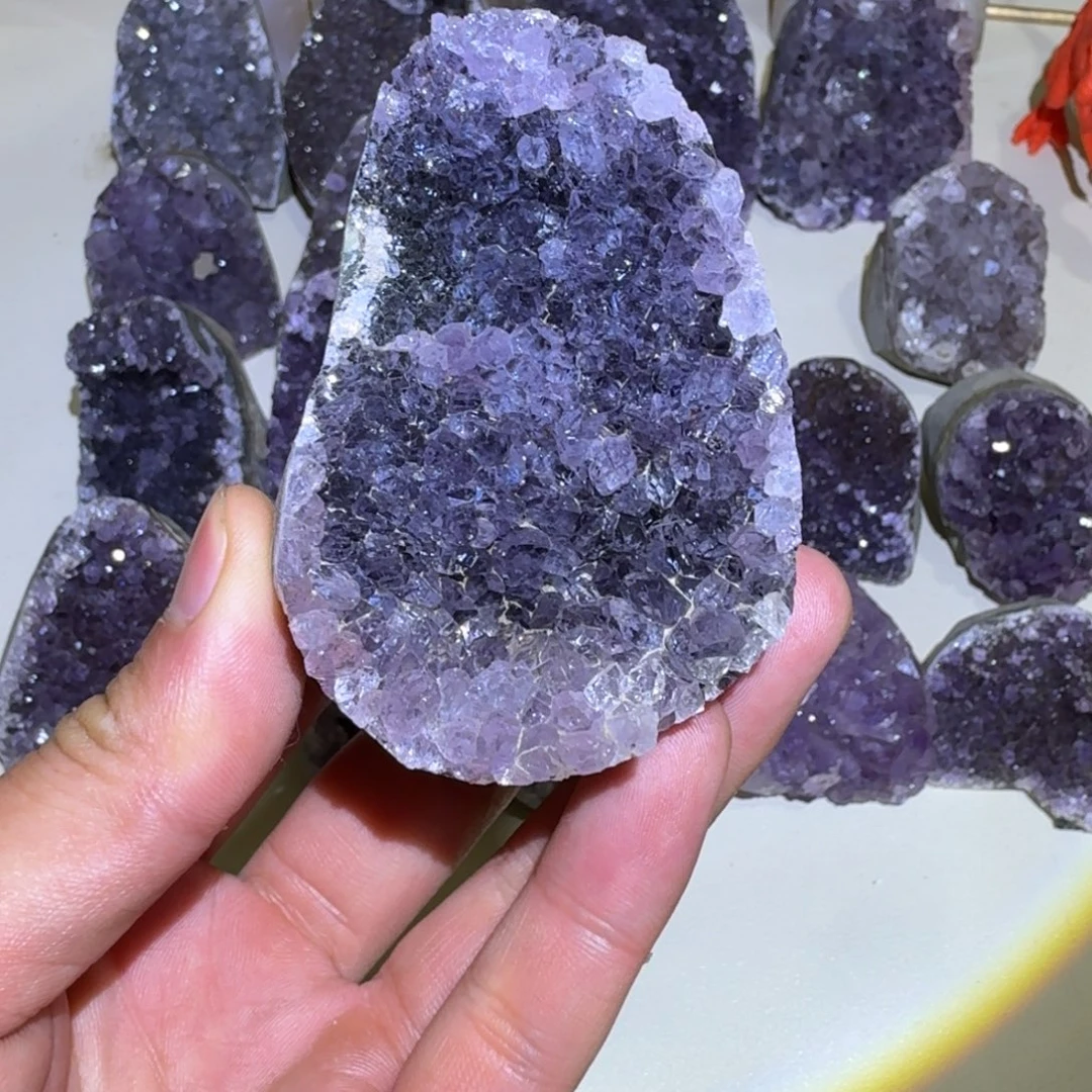 紫晶大型摆件（非配饰）银S925镶嵌