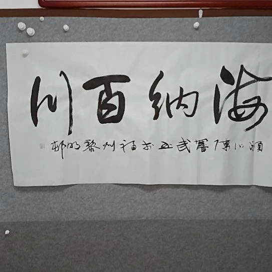 书法海纳百川书法作品