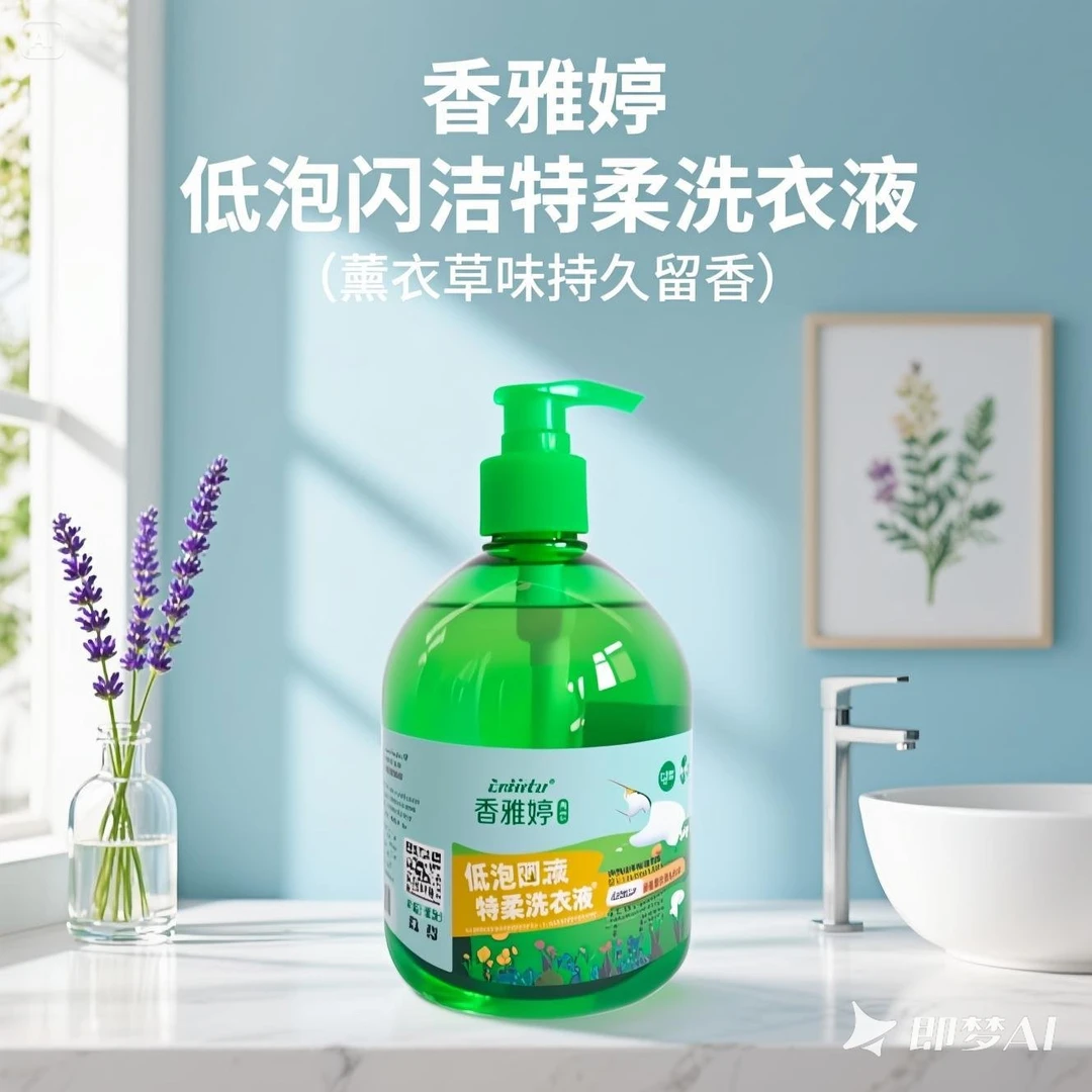 家用抑菌浓缩型持久留香润肤保湿（薰衣草味）洗衣液按压瓶泵头瓶装