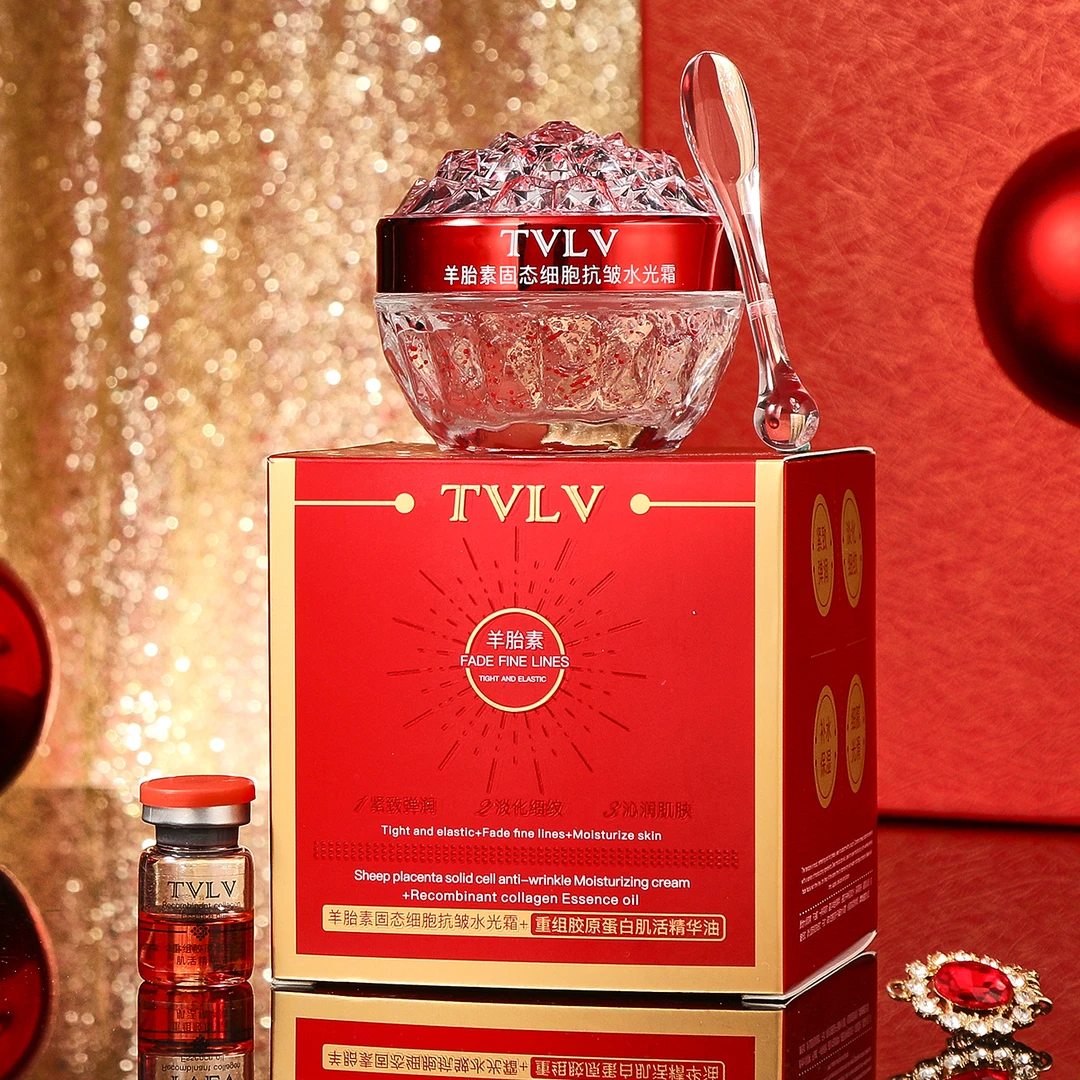 【胶原种子】羊胎素固态细胞抗皱水光霜+重组胶原蛋白肌活精华油