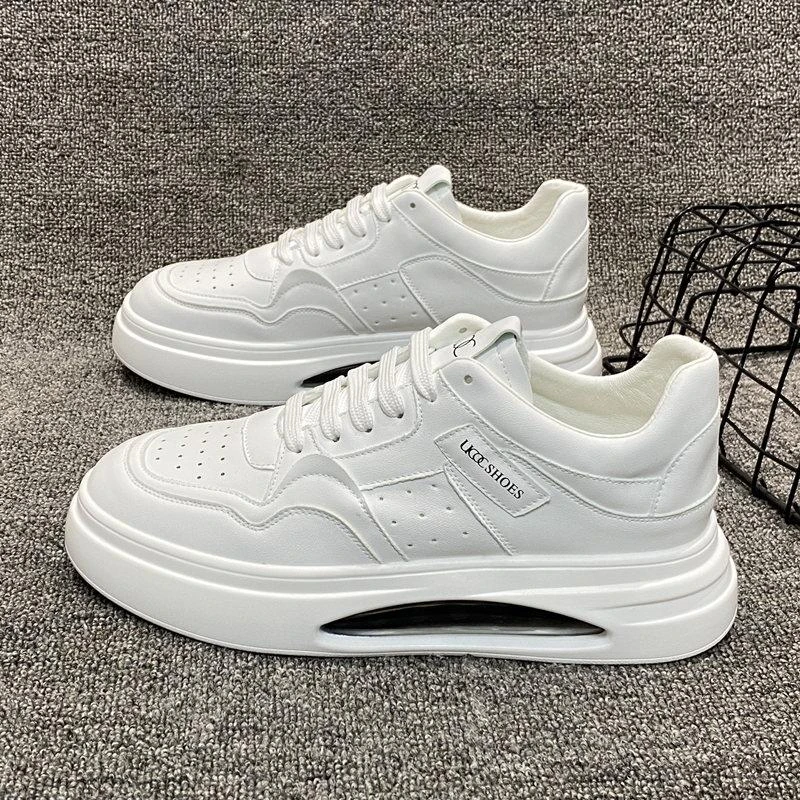 玛古芭板鞋男款韩版简约舒适小白鞋潮流时尚厚底增高百搭男士鞋子