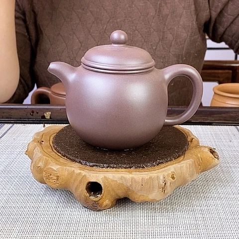 紫砂茶壶宜兴紫砂天青紫泥260c c