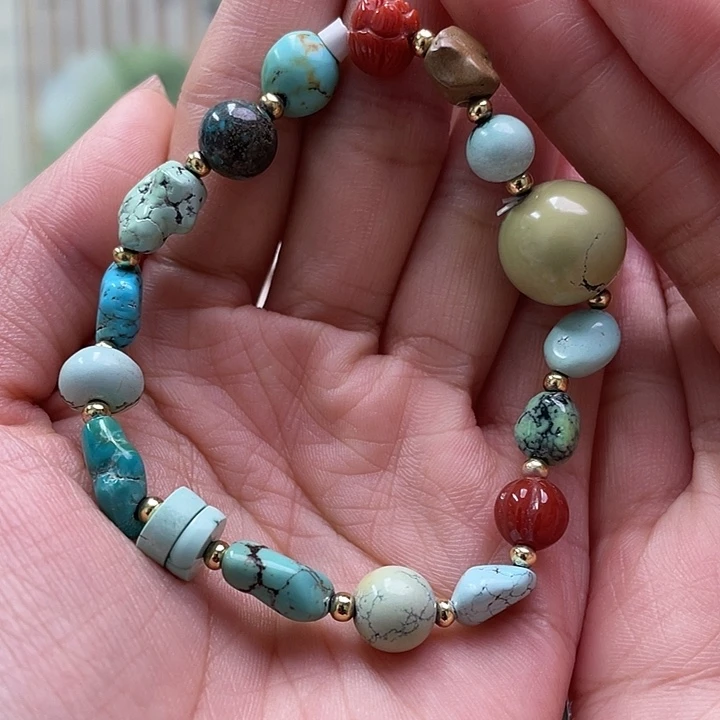 未镶嵌绿松石珠宝奇石