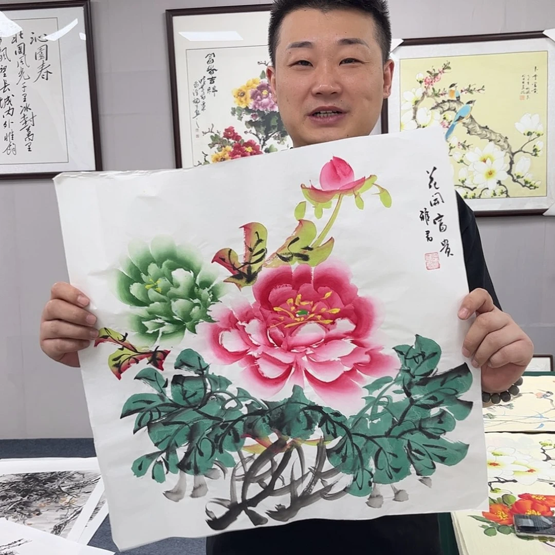 国画国画作品宣纸纯手绘