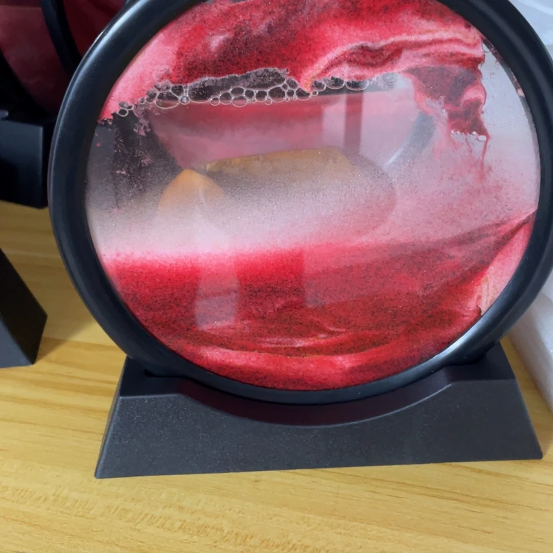 天然辰砂朱砂流沙画小号