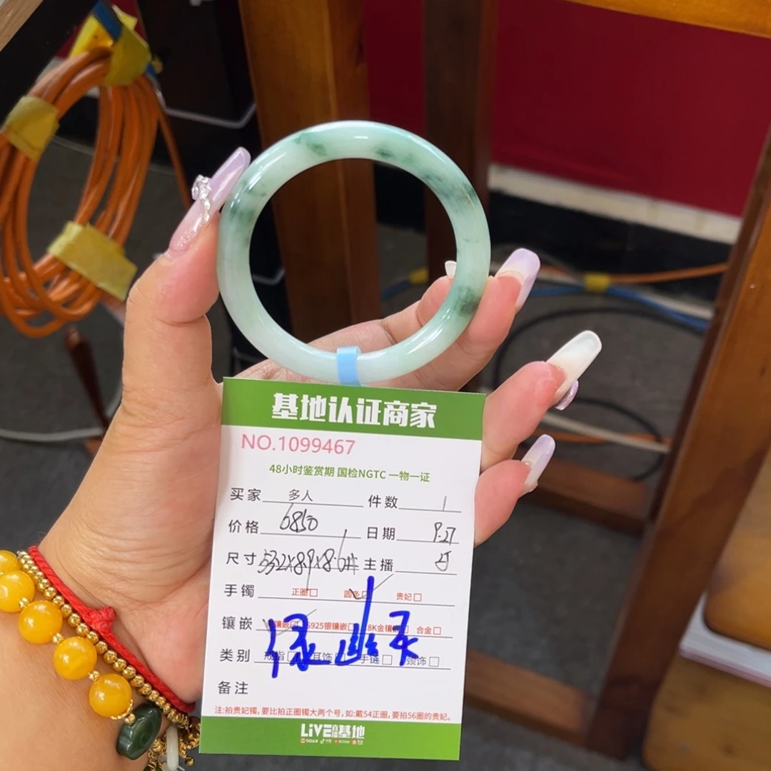 未镶嵌手镯（圆镯）翡翠多人