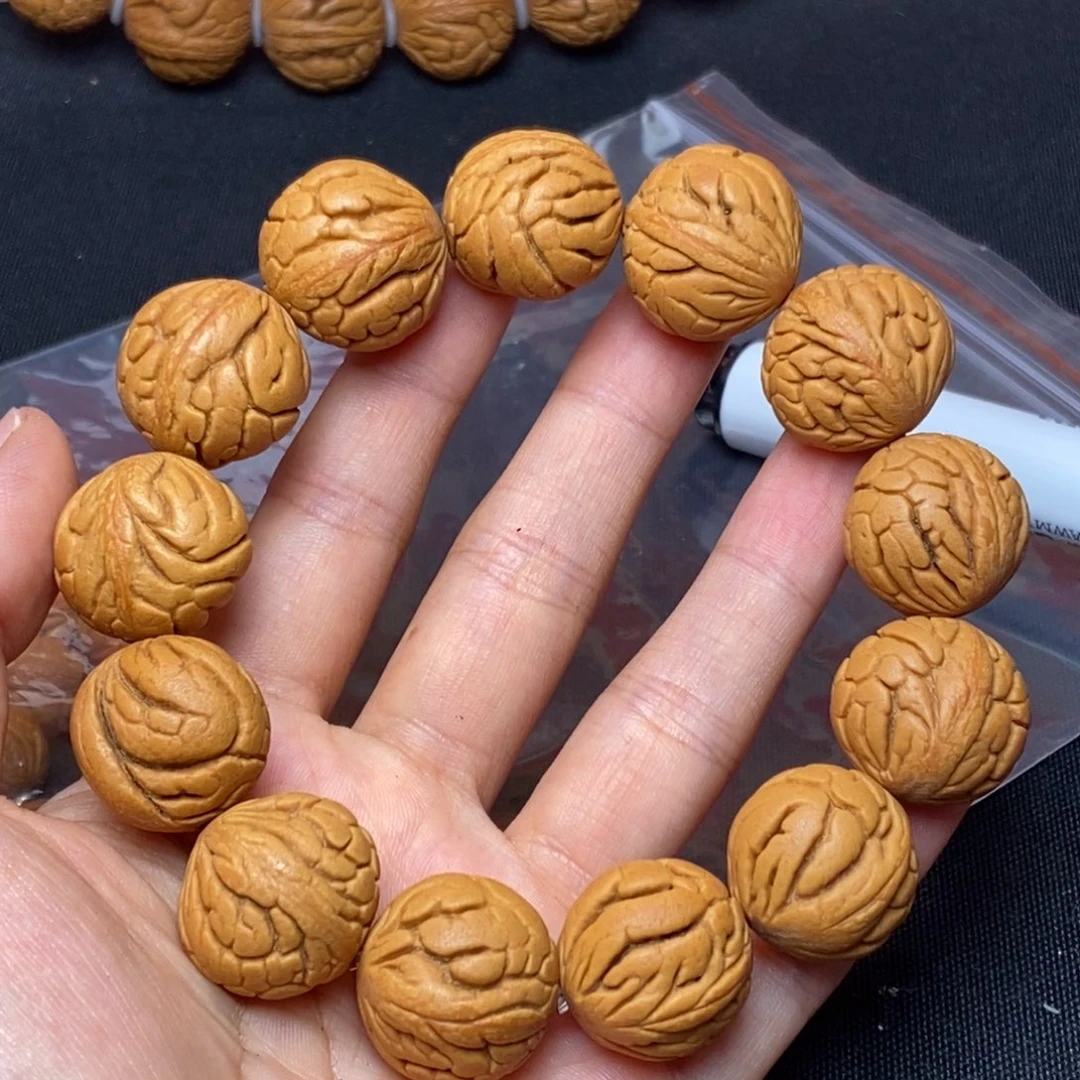 桃核手串秦岭龙纹桃核1