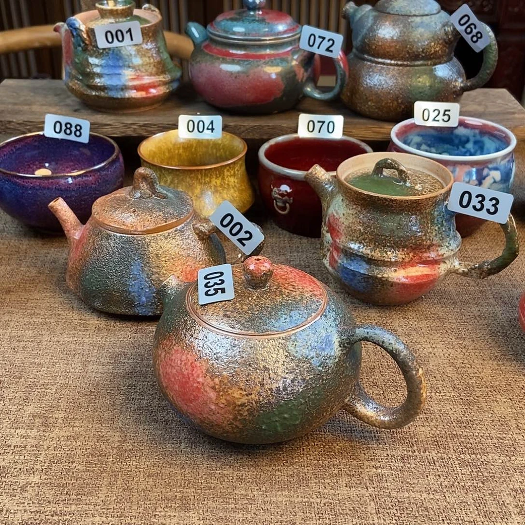 永***福瓷片钧瓷茶壶茶具