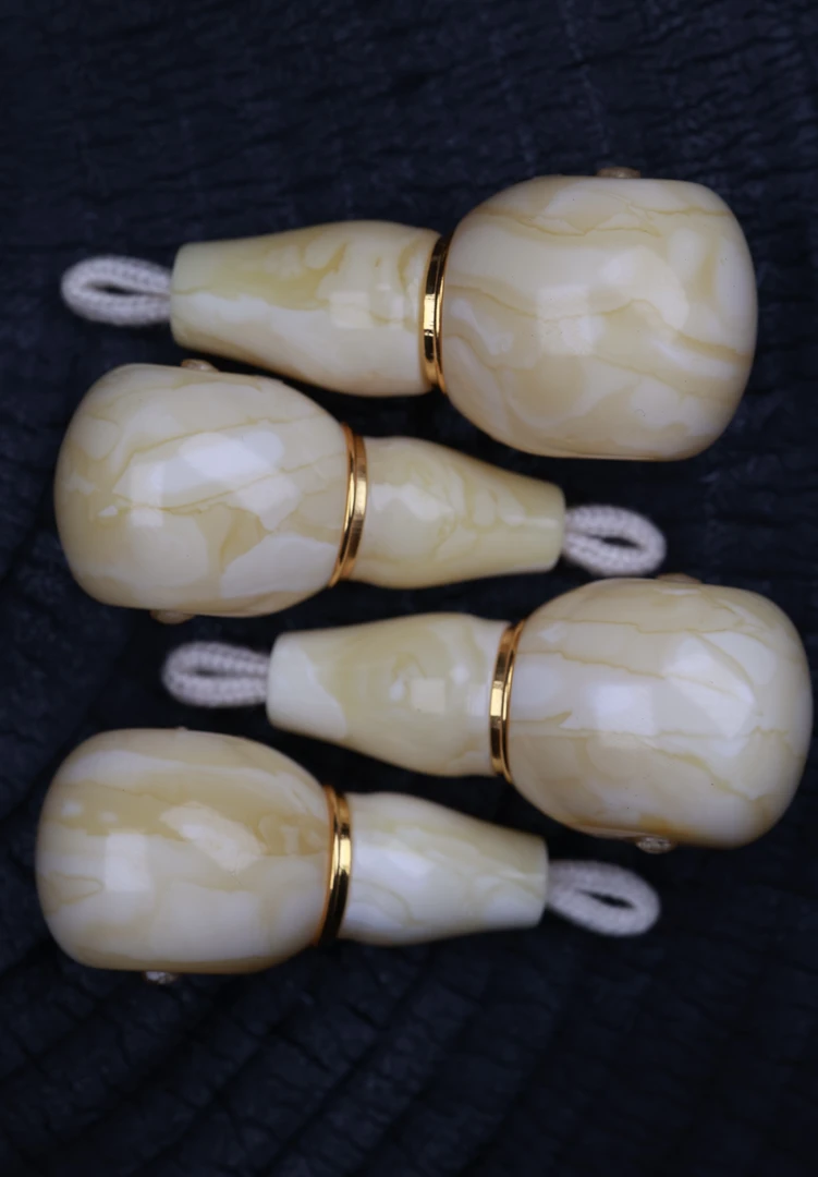 同料15-17mm蜜蜡18K金腰带分体榫卯三通（适合10-11的108佛珠）