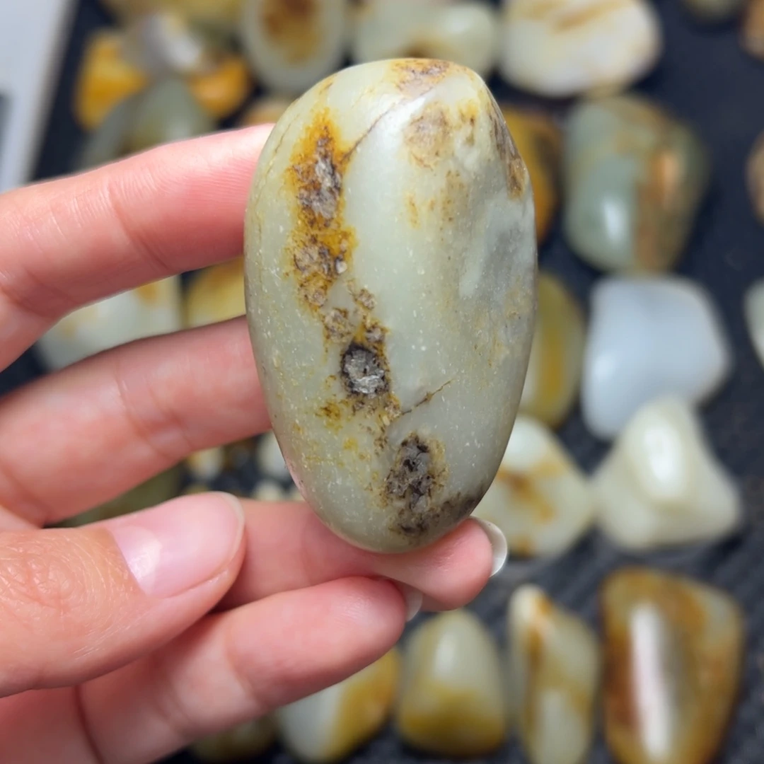 和田玉未镶嵌挂件A92