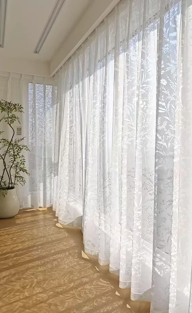 窗纱.月之影（奶茶色，白色）
