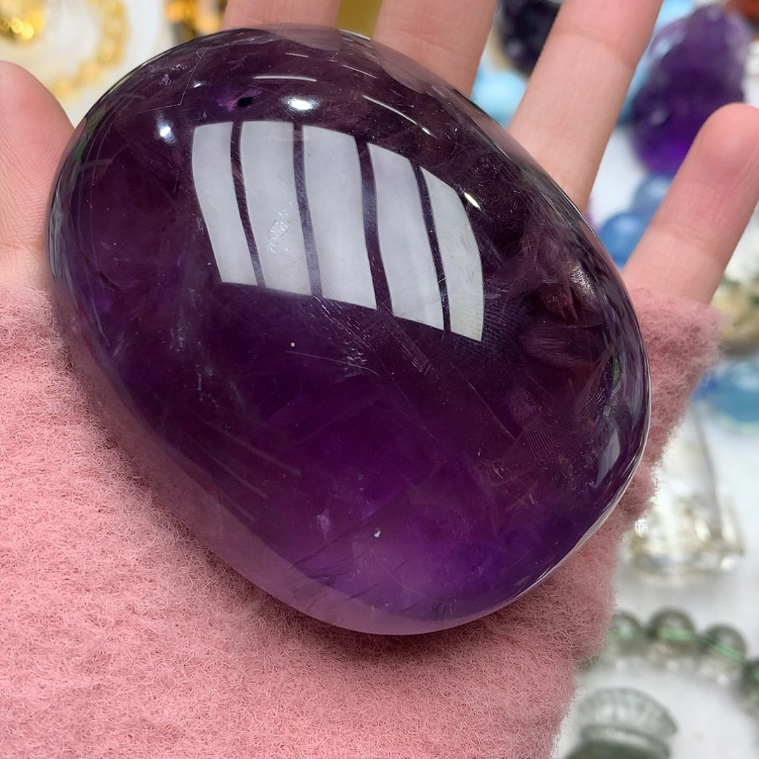 珠宝半成品水晶未镶嵌手把件