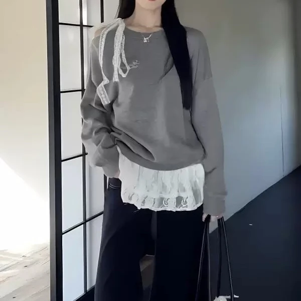 723 韩系露肩设计款减龄百搭软糯糯毛衣
