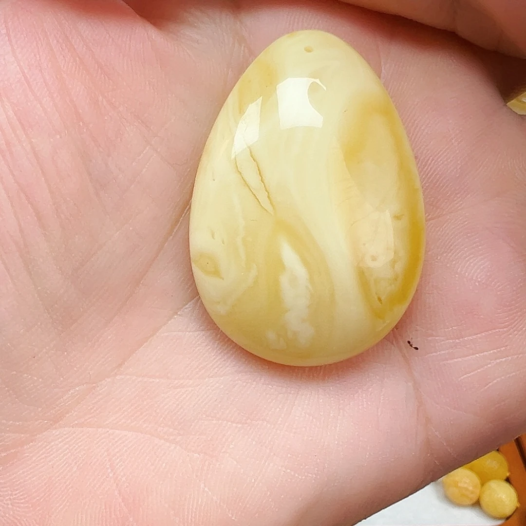 裸石琥珀未镶嵌蜜蜡水滴挂坠