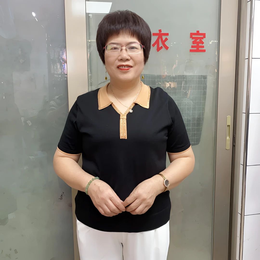 【莱赛尔天丝】中老年妈妈装短袖翻领气质上衣宽松显瘦夏季纯色百搭