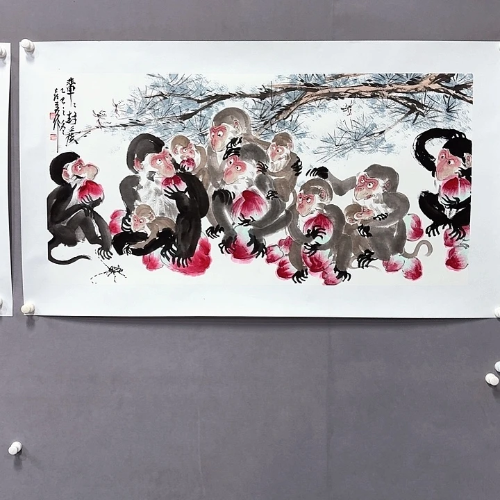 国画亲笔手绘放心去藏