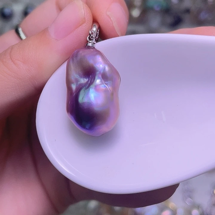 颈饰合金淡水珍珠35