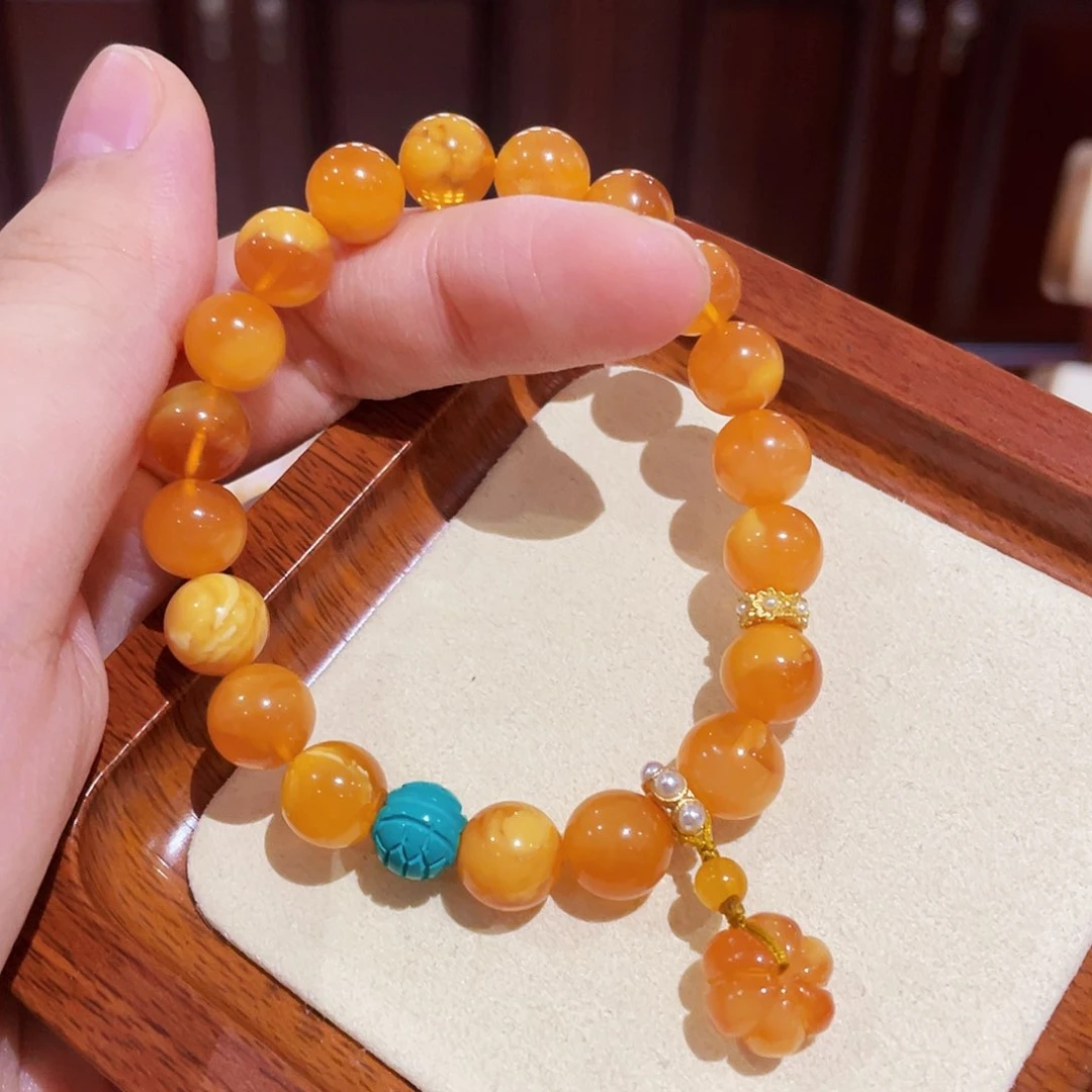 蜜蜡手链未镶嵌手串