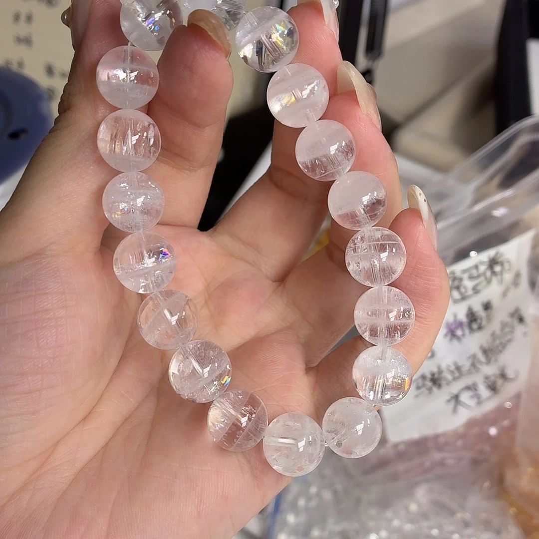 一***可未镶嵌水晶手串天然水晶10.8mm-16