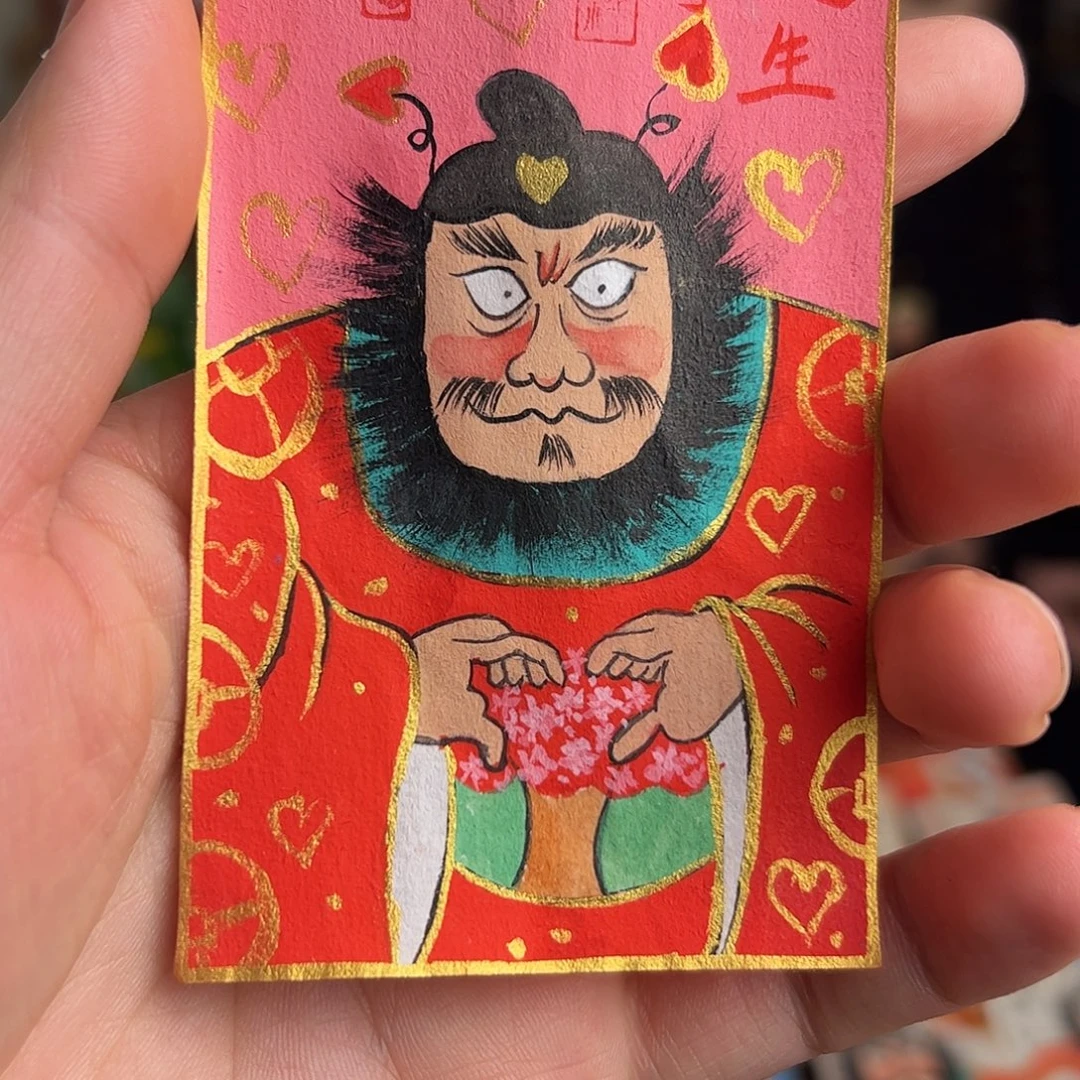 嗯***哼纯手绘钟馗文创画