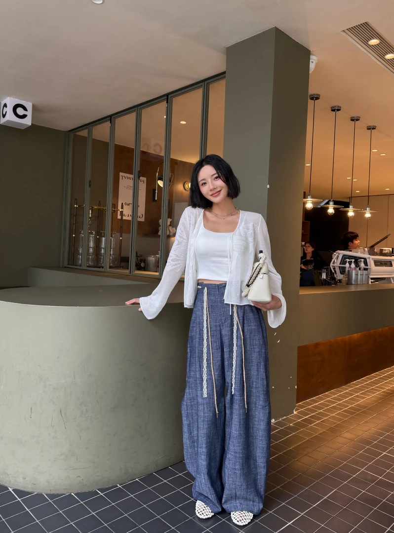 Singularity Me 4A 77201 亚麻懒风松弛感神裤休闲通勤阔腿裤