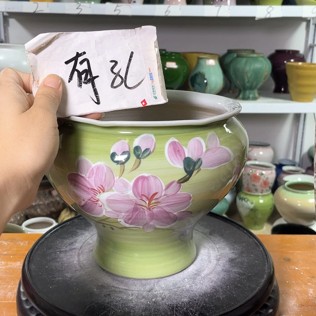 景德镇陶瓷花盆微瑕165