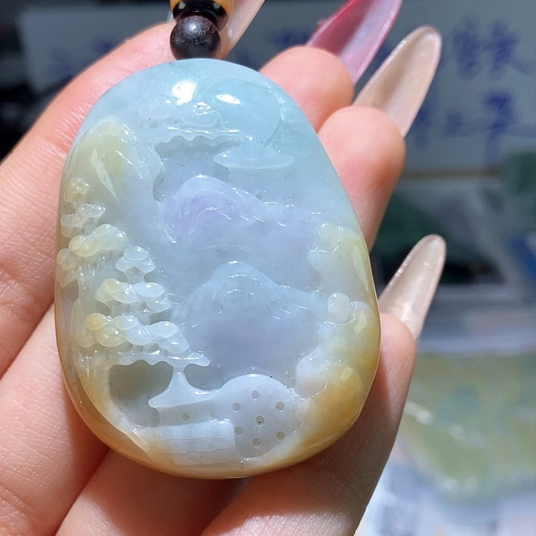 翡翠颈饰未镶嵌天然